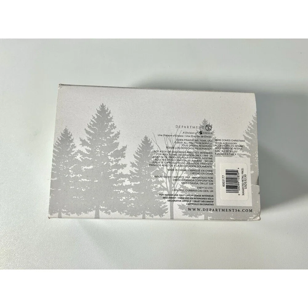 Department 56 Tree On Red Pickup Truck, Here Comes Christmas Village Decoration